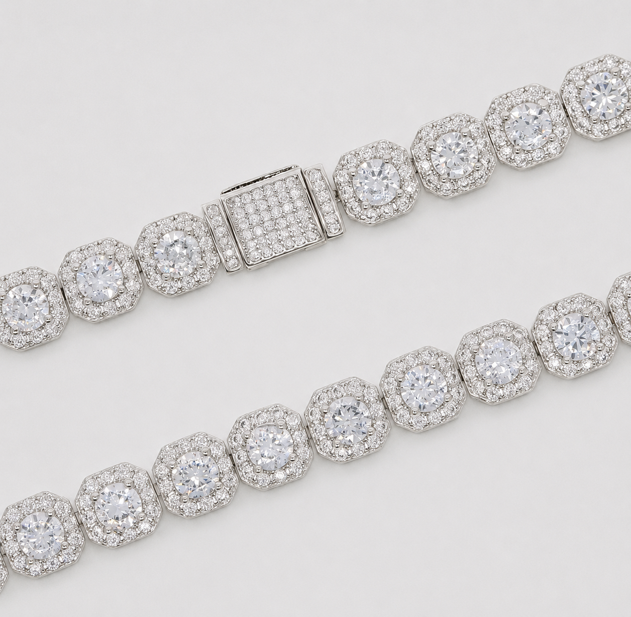 7MM BAGUETTE TENNIS BRACELET – WHITE GOLD