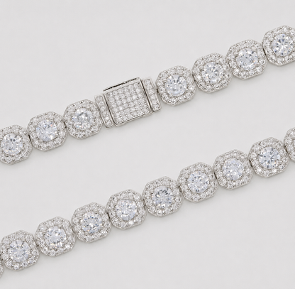 7MM BAGUETTE TENNIS BRACELET – WHITE GOLD