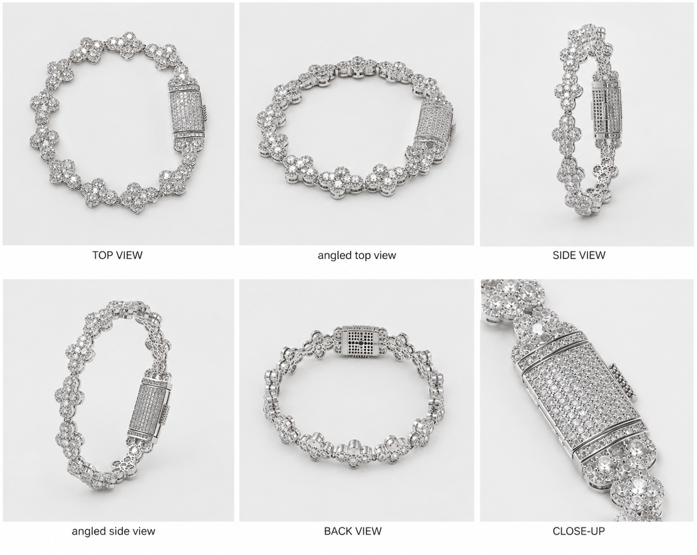 INFINITE CROSS BRACELET (WHITE GOLD)