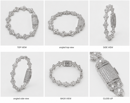 INFINITE CROSS BRACELET (WHITE GOLD)