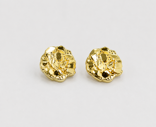 10MM NUGGET EARRINGS (GOLD)