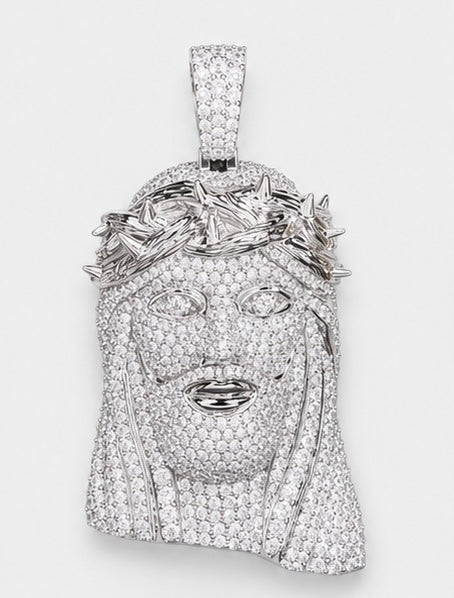 VVS1 CROWNED JESUS PENDANT – ROSE, WHITE, YELLOW GOLD