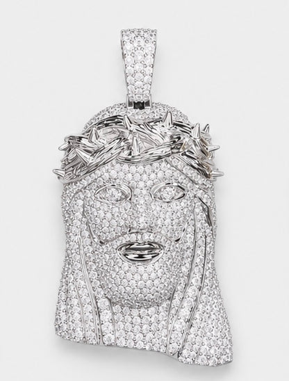 VVS1 CROWNED JESUS PENDANT – ROSE, WHITE, YELLOW GOLD