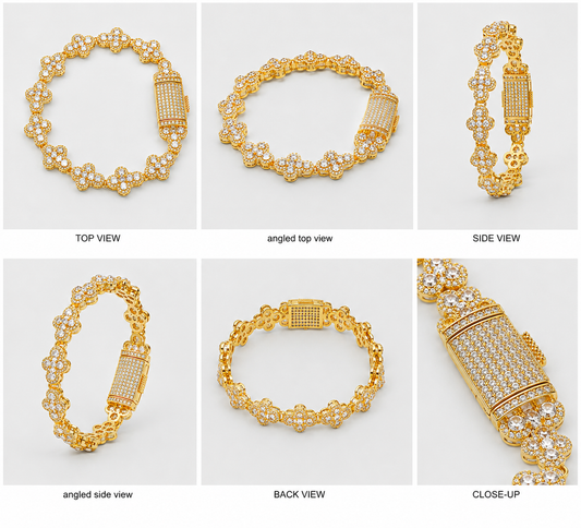 INFINITE CROSS BRACELET (YELLOW GOLD)