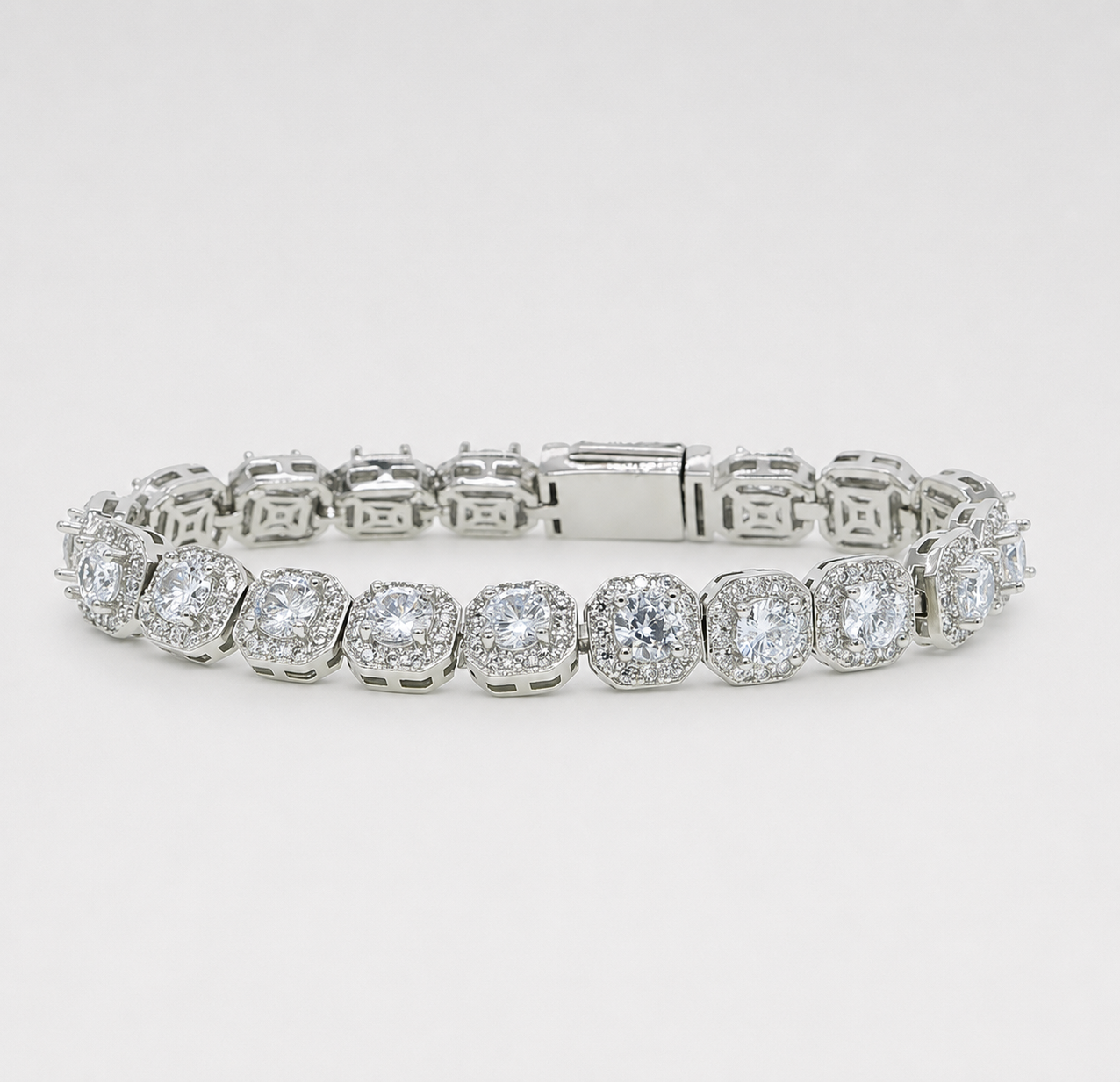 7MM BAGUETTE TENNIS BRACELET – WHITE GOLD
