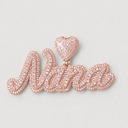 FOR HER CUSTOM HEART PENDANT – ROSE GOLD