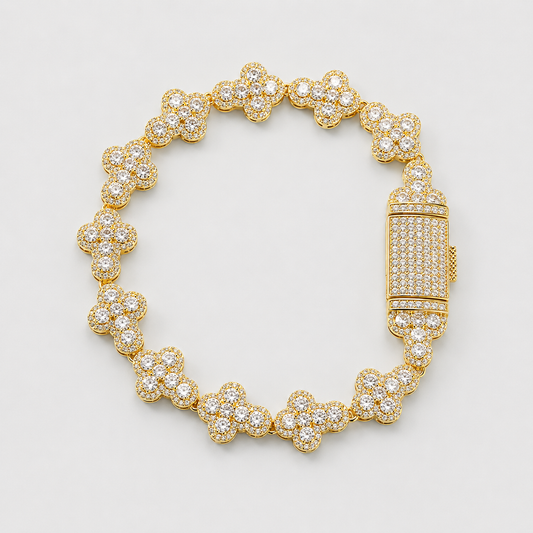 INFINITE CROSS BRACELET (YELLOW GOLD)