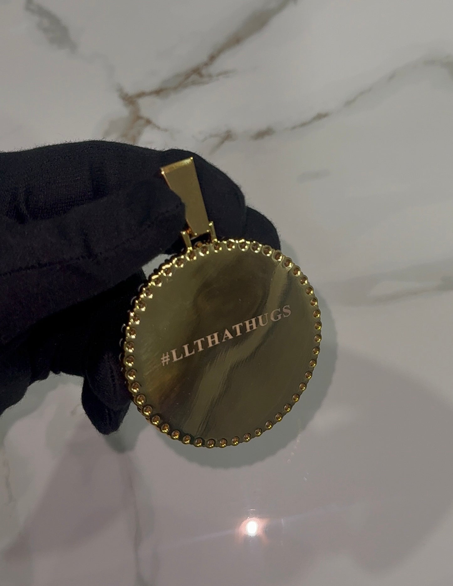 CUSTOM MEMORIAL PENDANT - YELLOW GOLD