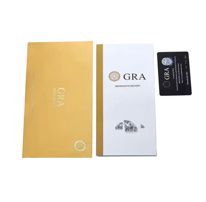 VVS1 CLUSTER STUD EARRINGS - WHITE GOLD